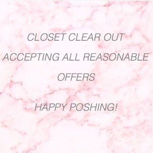 Closet Clear Out!! Accepting Reasonable Offers!!